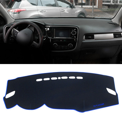 Auto armatuurlaud Väldi valguspadjakesi näidiku platvormi lauakatte matt Vaibad Mitsubishi Outlander 3 jaoks 2013-2018 2019 2020 2021