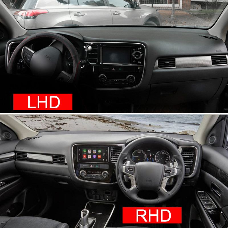 Auto armatuurlaud Väldi valguspadjakesi näidiku platvormi lauakatte matt Vaibad Mitsubishi Outlander 3 jaoks 2013-2018 2019 2020 2021