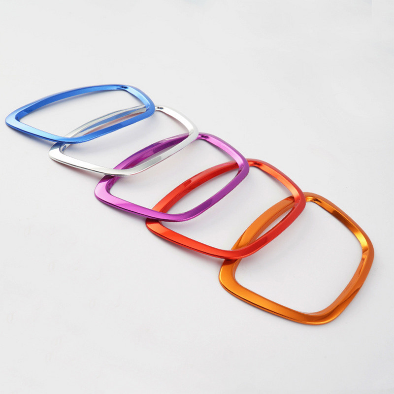 Auto alumiiniumsulamist rooliratta rõnga raami kaane kaunistus salongikleebis Autode tarvikud Audi A3 A4 A6 C7 A7 Q5 Q7 jaoks