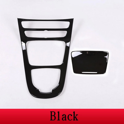 Consolă pentru stilul mașinii, panou de viteze, cadru, consolă, panou schimbător de viteze, ornament pentru Mercedes Benz Clasa E W213 2016-18 ABS fibră de carbon