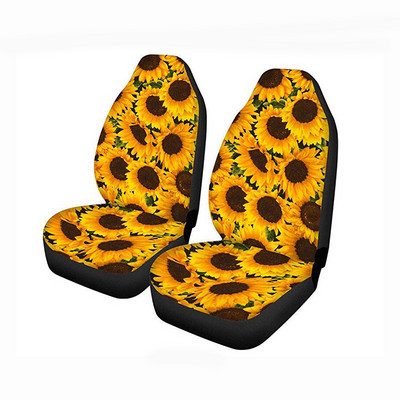 Винтидж лилаво розово цвете с мотив на предната седалка на автомобила Капак за предна седалка Само за предна седалка Лесно инсталиране Противоплъзгащо вътрешно покритие за седалка на автомобила