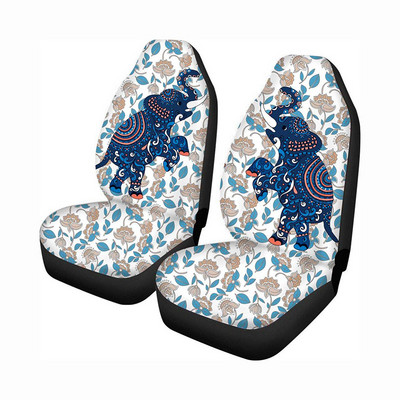 Винтидж лилаво розово цвете с мотив на предната седалка на автомобила Капак за предна седалка Само за предна седалка Лесно инсталиране Противоплъзгащо вътрешно покритие за седалка на автомобила