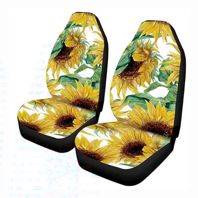 Винтидж лилаво розово цвете с мотив на предната седалка на автомобила Капак за предна седалка Само за предна седалка Лесно инсталиране Противоплъзгащо вътрешно покритие за седалка на автомобила