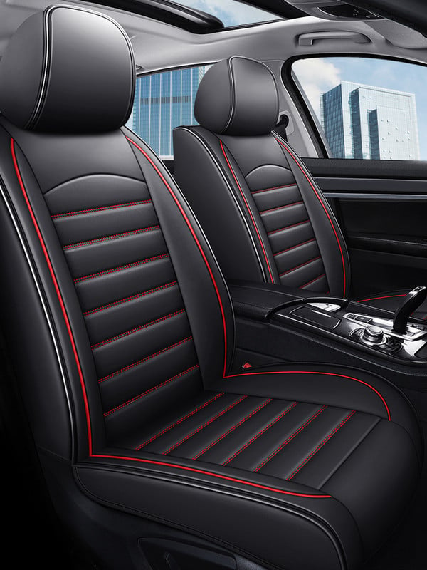 1 db autós üléshuzat VW Golfhoz 5 6 7 Passat B5 B7 B8 Tiguan Polo Tourag Styling Univerzális Auto Bőr belső kiegészítők