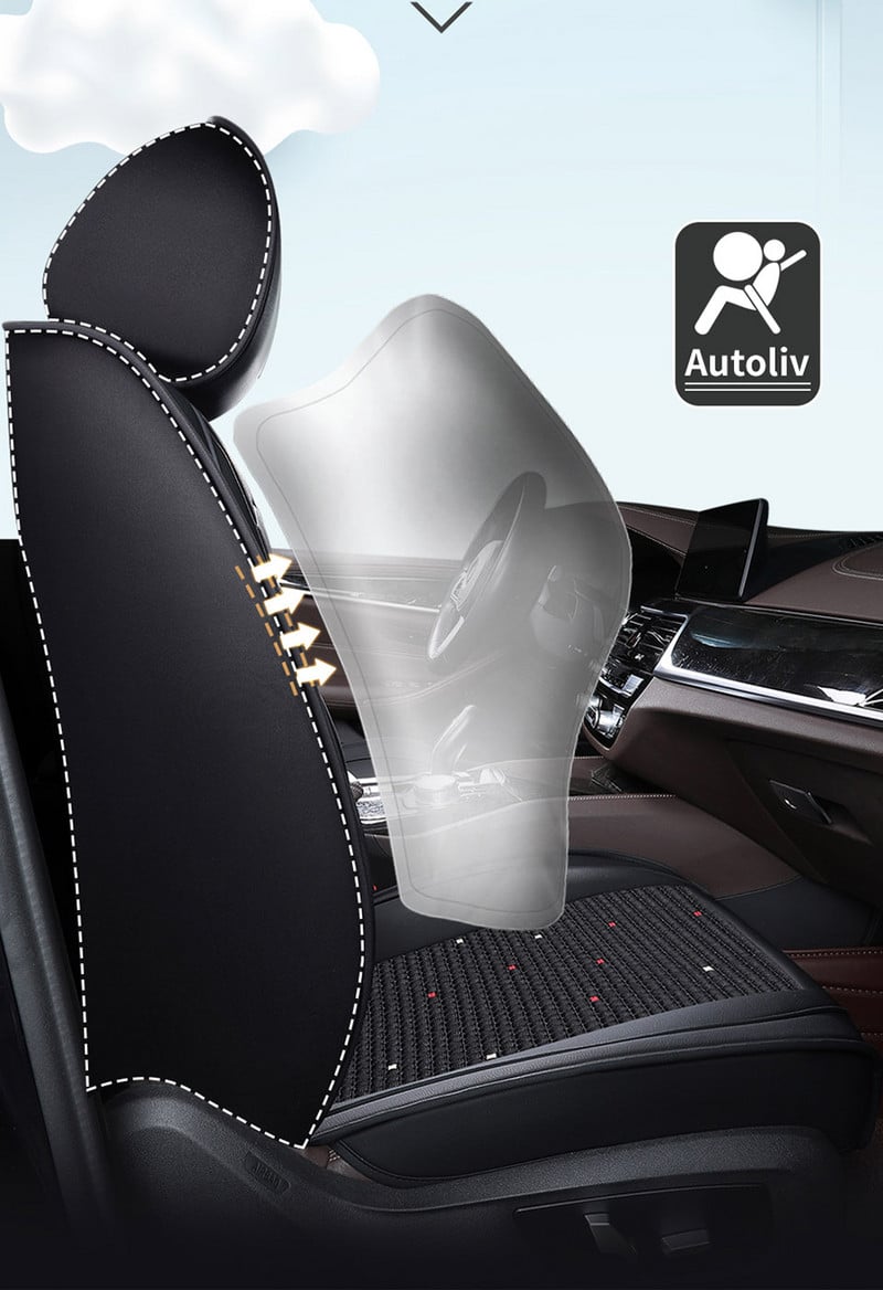 1 db autós üléshuzat VW Golfhoz 5 6 7 Passat B5 B7 B8 Tiguan Polo Tourag Styling Univerzális Auto Bőr belső kiegészítők