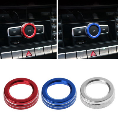 Car Volume Knob Decorative Ring Cover For Mercedes Benz A B E Class GLA CIA GLE ML GL X164 X166 W251 W168 W176 W245 W246 AMG