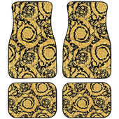 Golden Flower Design autós lábszőnyeg univerzális méretű, vízálló, csúszásmentes gumi hátlap elöl és hátul védőszőnyeg
