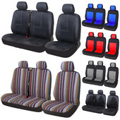 1 + 2 autósüléshuzat csíkos szín Iveco Daily-hoz 2 + 1 Ford Transit Sprinter 02-hez Opel Vivaro 2006-hoz