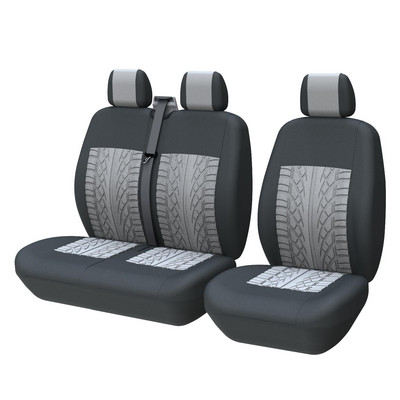 1 + 2 autósüléshuzat csíkos szín Iveco Daily-hoz 2 + 1 Ford Transit Sprinter 02-hez Opel Vivaro 2006-hoz