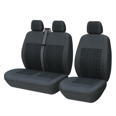 1 + 2 autósüléshuzat csíkos szín Iveco Daily-hoz 2 + 1 Ford Transit Sprinter 02-hez Opel Vivaro 2006-hoz