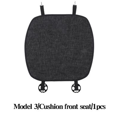 Κάλυμμα καθίσματος αυτοκινήτου για Tesla Model 3 Model Y Four Seasons Μπροστινό πίσω λινό υφασμάτινο μαξιλάρι αναπνεύσιμο προστατευτικό χαλάκι