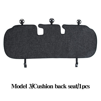 Κάλυμμα καθίσματος αυτοκινήτου για Tesla Model 3 Model Y Four Seasons Μπροστινό πίσω λινό υφασμάτινο μαξιλάρι αναπνεύσιμο προστατευτικό χαλάκι