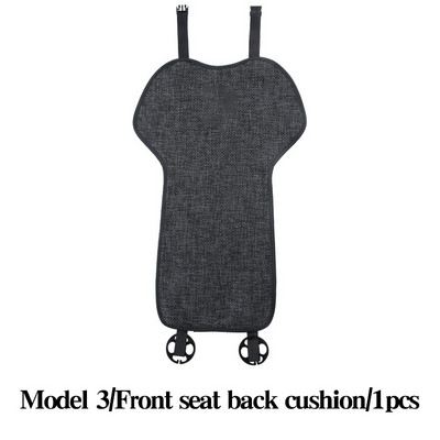 Κάλυμμα καθίσματος αυτοκινήτου για Tesla Model 3 Model Y Four Seasons Μπροστινό πίσω λινό υφασμάτινο μαξιλάρι αναπνεύσιμο προστατευτικό χαλάκι