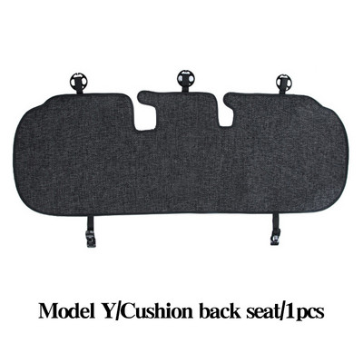 Κάλυμμα καθίσματος αυτοκινήτου για Tesla Model 3 Model Y Four Seasons Μπροστινό πίσω λινό υφασμάτινο μαξιλάρι αναπνεύσιμο προστατευτικό χαλάκι