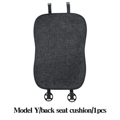Κάλυμμα καθίσματος αυτοκινήτου για Tesla Model 3 Model Y Four Seasons Μπροστινό πίσω λινό υφασμάτινο μαξιλάρι αναπνεύσιμο προστατευτικό χαλάκι
