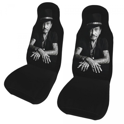 Johnny Hallyday French Singer univerzális autós üléshuzat a legtöbb autóhoz AUTOYOUTH Music Legend autósüléshuzatok Polyester Hunting