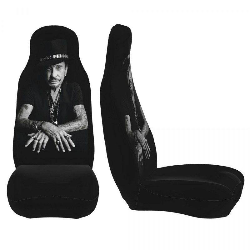 Johnny Hallyday French Singer univerzális autós üléshuzat a legtöbb autóhoz AUTOYOUTH Music Legend autósüléshuzatok Polyester Hunting