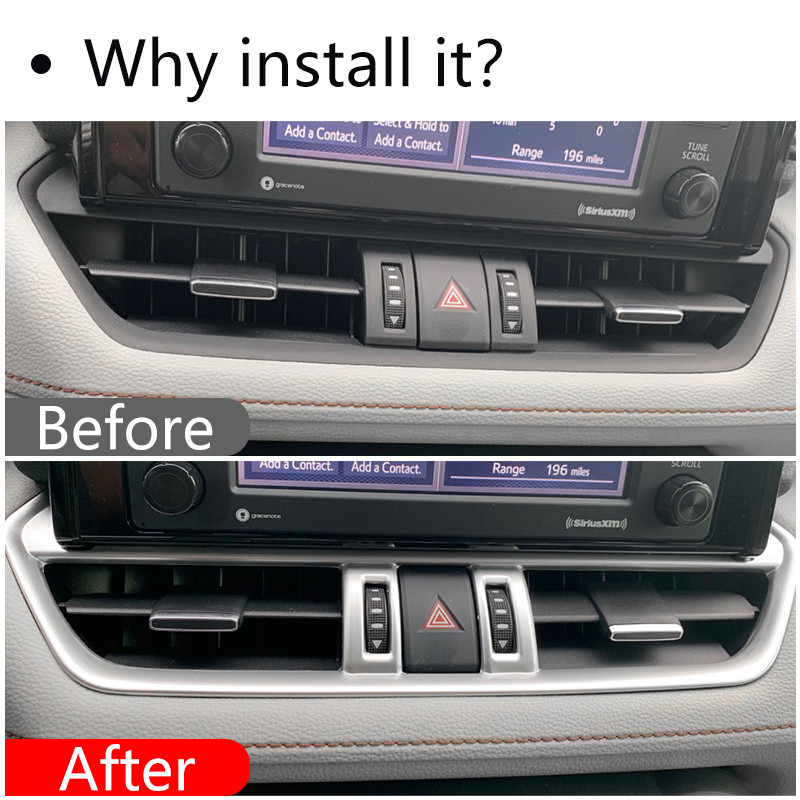 Za Toyotu RAV4 2019 2020 2021 2022 2023 RAV 4 XA50 hibridni automobil Središnje upravljanje klima uređajem Ventilacijski poklopac izlazni poklopac Dodatna oprema