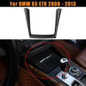 Interjero dekoratyvinė detalė BMW X5 E70 2008 - 2013 m. automobilio centrinio valdymo puodelio laikiklio dangtelio apdaila vandens puodelio laikiklio dekoratyvinis rėmo dangtelis