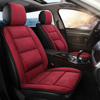 Ζεστό κάλυμμα καθίσματος αυτοκινήτου Universal Winter Plush Cushion Faux Fur for Car Seat Protector Mat Αξεσουάρ προστασίας εσωτερικού αυτοκινήτου