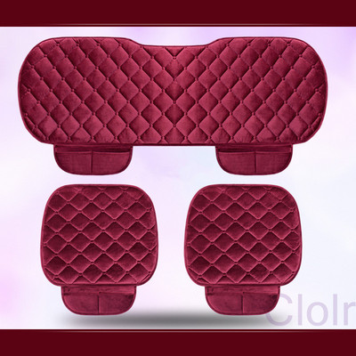 Зимен топъл калъф за столче за кола Универсална мека възглавница за седалки Протектор против хлъзгане за автомобилен камион Сув Ван Предна задна задна седалка