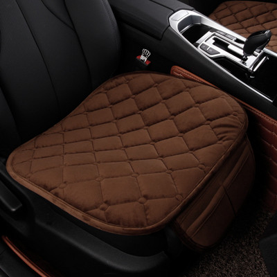 Зимен топъл калъф за столче за кола Универсална мека възглавница за седалки Протектор против хлъзгане за автомобилен камион Сув Ван Предна задна задна седалка