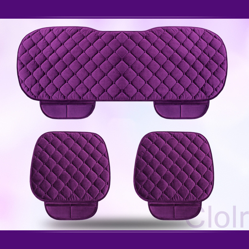 Зимен топъл калъф за столче за кола Универсална мека възглавница за седалки Протектор против хлъзгане за автомобилен камион Сув Ван Предна задна задна седалка