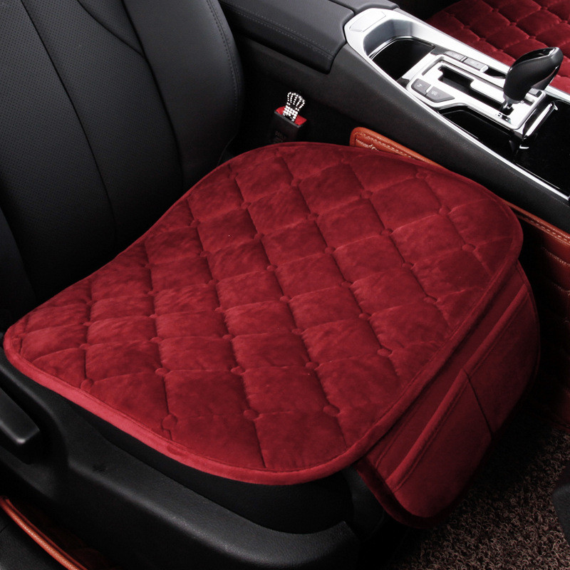 Зимен топъл калъф за столче за кола Универсална мека възглавница за седалки Протектор против хлъзгане за автомобилен камион Сув Ван Предна задна задна седалка