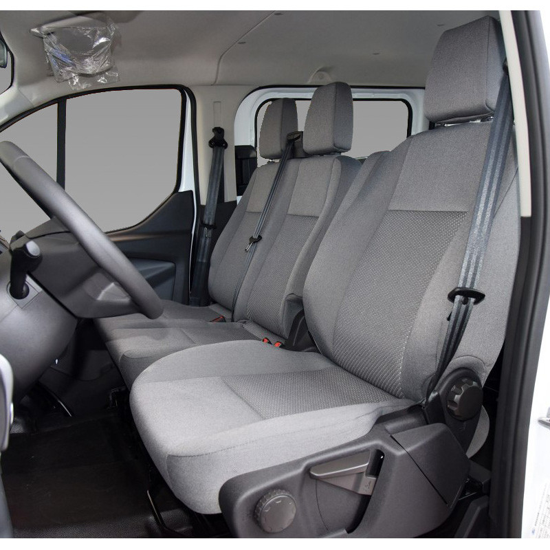 1 + 2 autósüléshuzat csíkos szín Iveco Daily-hoz 2 + 1 Ford Transit Sprinter 02-hez Opel Vivaro 2006-hoz