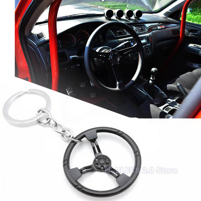 Breloc pentru jante de roți din aliaj Tuning pentru mașină Lanț de chei Suport pentru breloc auto auto cu disc de frână de rotire Inel pentru chei pentru fanii Benz Toyota