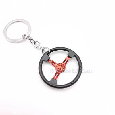 Breloc pentru jante de roți din aliaj Tuning pentru mașină Lanț de chei Suport pentru breloc auto auto cu disc de frână de rotire Inel pentru chei pentru fanii Benz Toyota