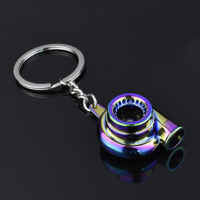Mini Turbo Turbo Charger Keychain Spinning Turbine Key Chain Ring Μπρελόκ Μπρελόκ αυτοκινήτου Μπρελόκ αυτοκινήτου Αξεσουάρ εσωτερικού χώρου