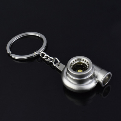 Mini Turbo Turbo Charger Keychain Spinning Turbine Key Chain Ring Μπρελόκ Μπρελόκ αυτοκινήτου Μπρελόκ αυτοκινήτου Αξεσουάρ εσωτερικού χώρου