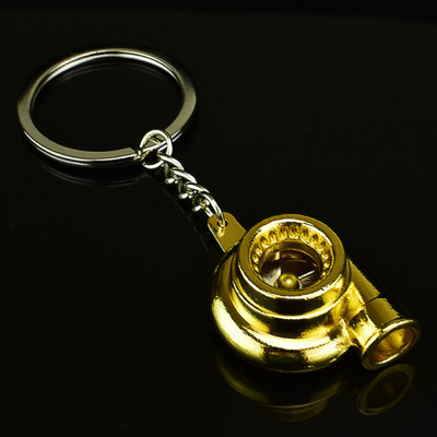 Mini Turbo Turbo Charger Keychain Spinning Turbine Key Chain Ring Μπρελόκ Μπρελόκ αυτοκινήτου Μπρελόκ αυτοκινήτου Αξεσουάρ εσωτερικού χώρου