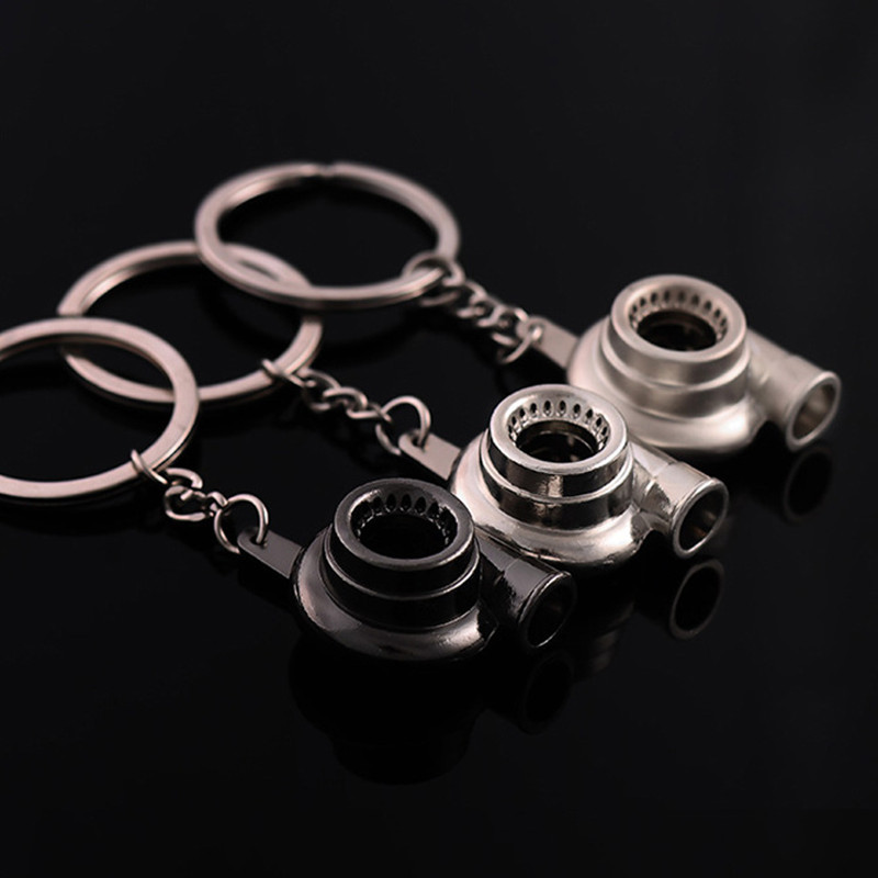 Mini Turbo Turbo Charger Keychain Spinning Turbine Key Chain Ring Μπρελόκ Μπρελόκ αυτοκινήτου Μπρελόκ αυτοκινήτου Αξεσουάρ εσωτερικού χώρου