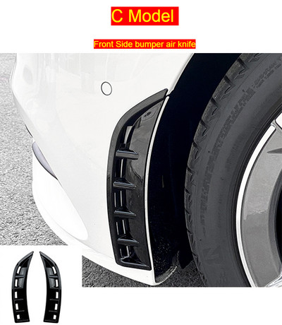 Car Styling Szénszálas Mercedes Benz CLA Class C118 W118 Autótartozékok Karosszéria Első lökhárító Sárvédő Ajakvédő matricák Kárpit