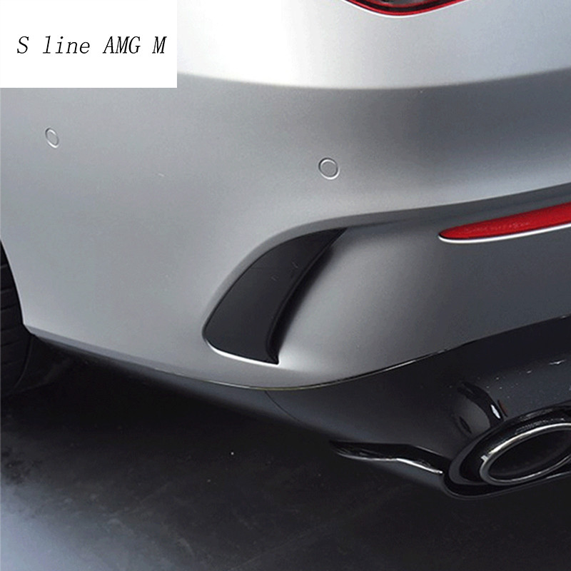Car Styling Szénszálas Mercedes Benz CLA Class C118 W118 Autótartozékok Karosszéria Első lökhárító Sárvédő Ajakvédő matricák Kárpit