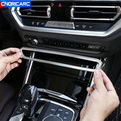 Car Styling középkonzol térfogatú keret díszítő borító díszítő matrica BMW 3-as sorozat G20 G28 2020 belső kiegészítőihez