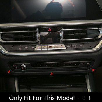Оформление на автомобила Централна конзола Обемна рамка Декорация на капака Стикер за облицовка за BMW 3 Series G20 G28 2020 интериорни аксесоари
