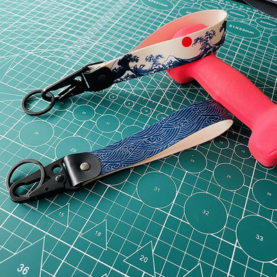 Design nou, 1 buc, stil JDM, inel pentru chei, etichete, curea pentru chei, laterale de remorcare, Thermoprint, JDM, mașină de curse, accesorii pentru breloc pentru motociclete