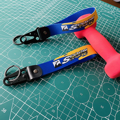 Design nou, 1 buc, stil JDM, inel pentru chei, etichete, curea pentru chei, laterale de remorcare, Thermoprint, JDM, mașină de curse, accesorii pentru breloc pentru motociclete