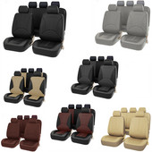 4/9PCS Кожени калъфи за автомобилни седалки за Mitsubishi ASX 308 Eclipse cross Grandis Montero Lancer Pajero Outlander Калъф за възглавница на седалката