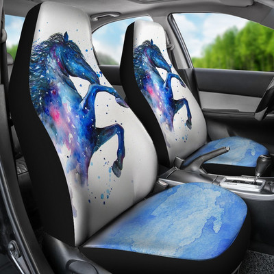 Universaalselt sobivad 2 tk auto esiistmekatted pruunid hobuse istmekatted.