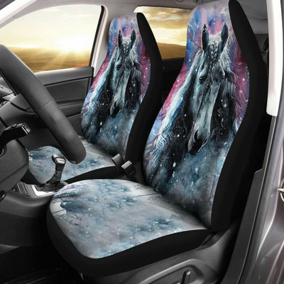 Universaalselt sobivad 2 tk auto esiistmekatted pruunid hobuse istmekatted.