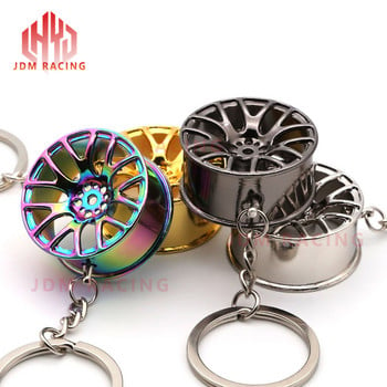 Hot Wheel Rim Keychain Ключодържател 3D Keychain Creative Accessories Auto Part Model Car Keyring Ключодържател за Toyota