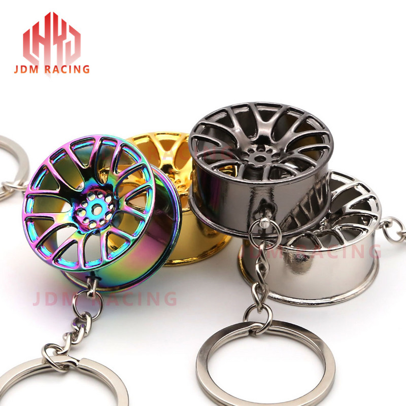 Hot Wheel Rim Kulcstartó Kulcstartó 3D Kulcstartó Kreatív Kiegészítők Autóalkatrész Modell Autós Kulcstartó Kulcstartó Toyota számára