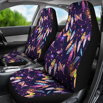 Poťah na autosedačku, lotosový kvet, farebná mandala, autodoplnky, hippie spirituál, autopoťahy, viacfarebné, poťahy na sedadlá 2 ks