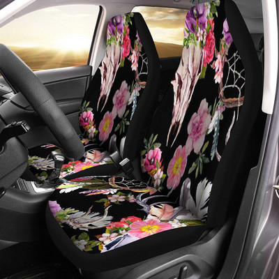 Poťah na autosedačku, lotosový kvet, farebná mandala, autodoplnky, hippie spirituál, autopoťahy, viacfarebné, poťahy na sedadlá 2 ks