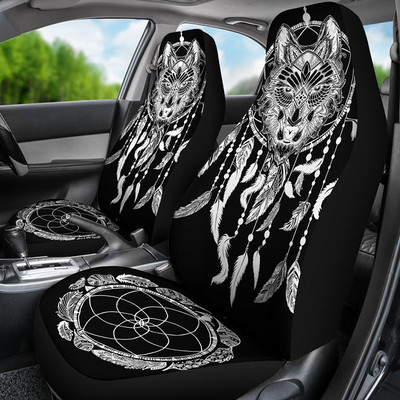 Poťah na autosedačku, lotosový kvet, farebná mandala, autodoplnky, hippie spirituál, autopoťahy, viacfarebné, poťahy na sedadlá 2 ks