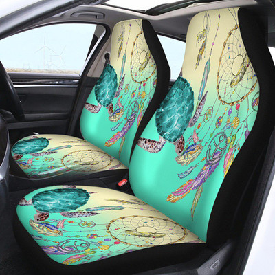 Poťah na autosedačku, lotosový kvet, farebná mandala, autodoplnky, hippie spirituál, autopoťahy, viacfarebné, poťahy na sedadlá 2 ks